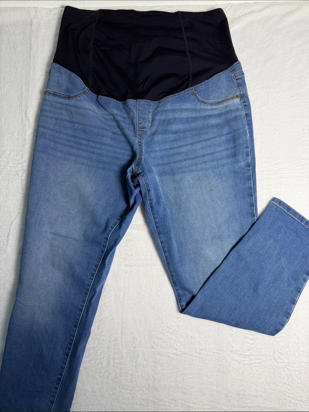 Maternity Light Blue Stretch Jeans Jeggings Size 14
